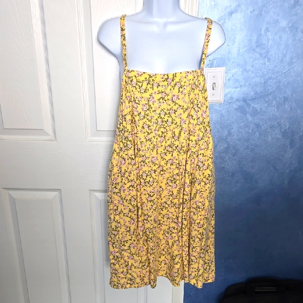 Torrid Yellow Floral Dress